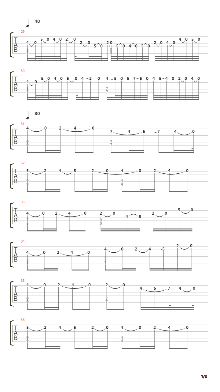 卡农(Canon)吉他谱