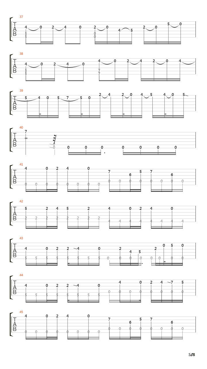 卡农(Canon)吉他谱