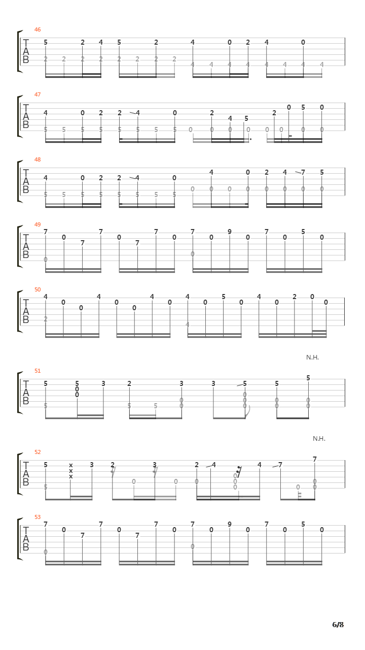 卡农(Canon)吉他谱