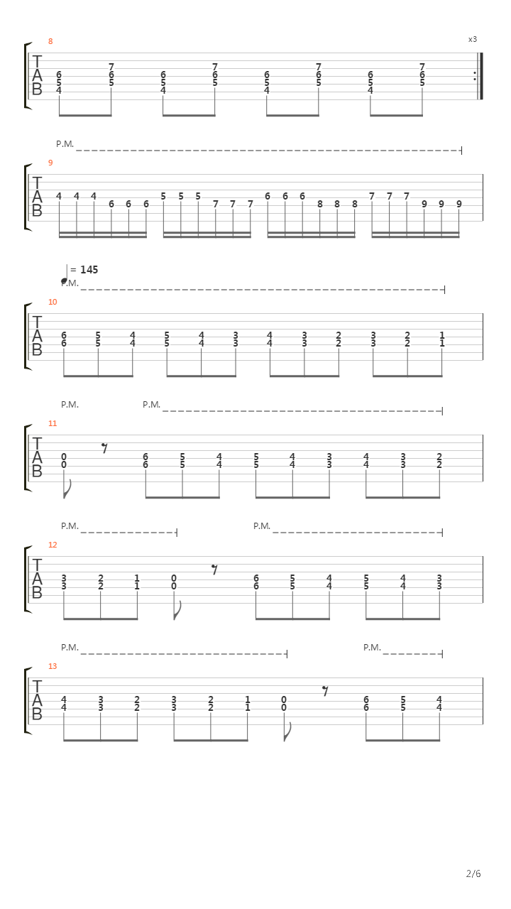 Electronic Slight Of Hand吉他谱