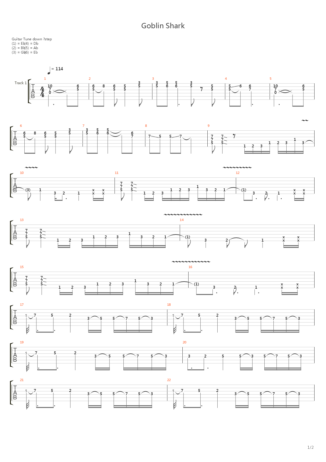 Goblin Shark吉他谱
