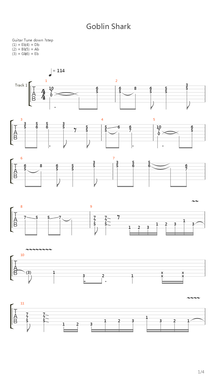 Goblin Shark吉他谱