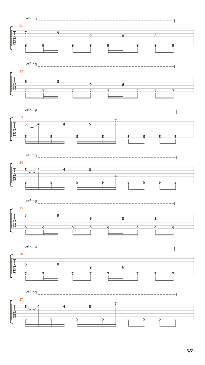 Animal Behaviour (Solo)吉他谱