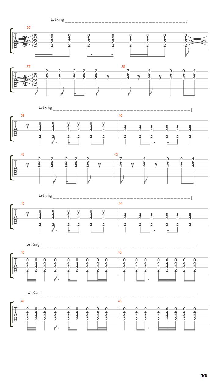 Sea Wall吉他谱