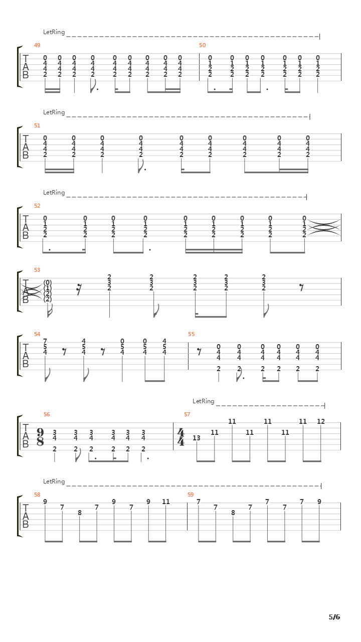 Sea Wall吉他谱