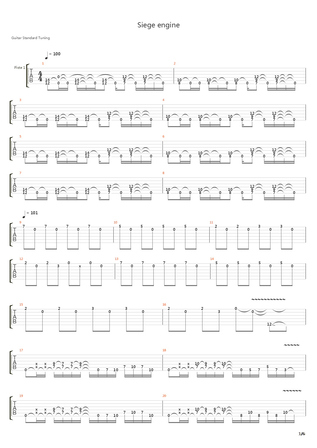 Siege Engine (Live)吉他谱