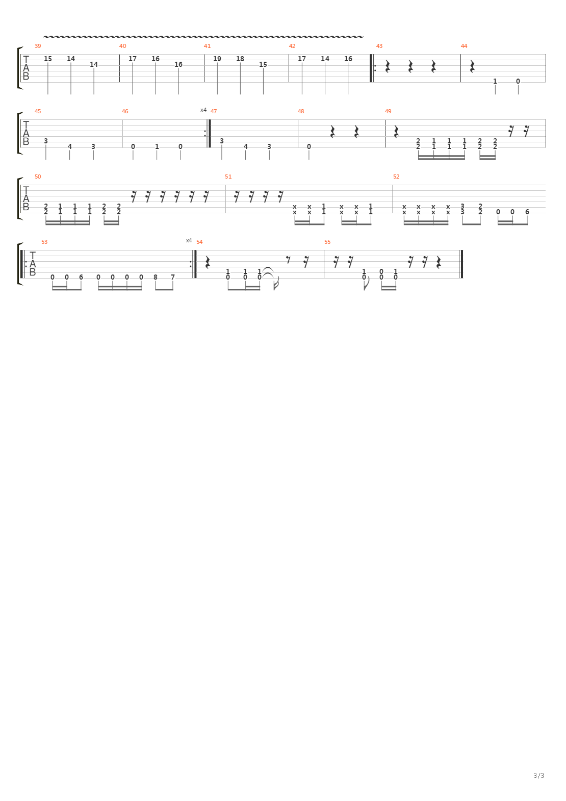 Spokes For The Wheel Of Torment吉他谱