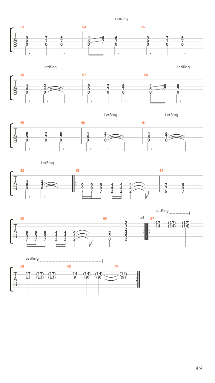 The Cliffs Stare吉他谱