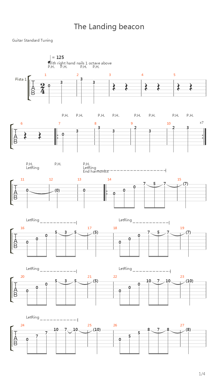 The Landing Beacon吉他谱