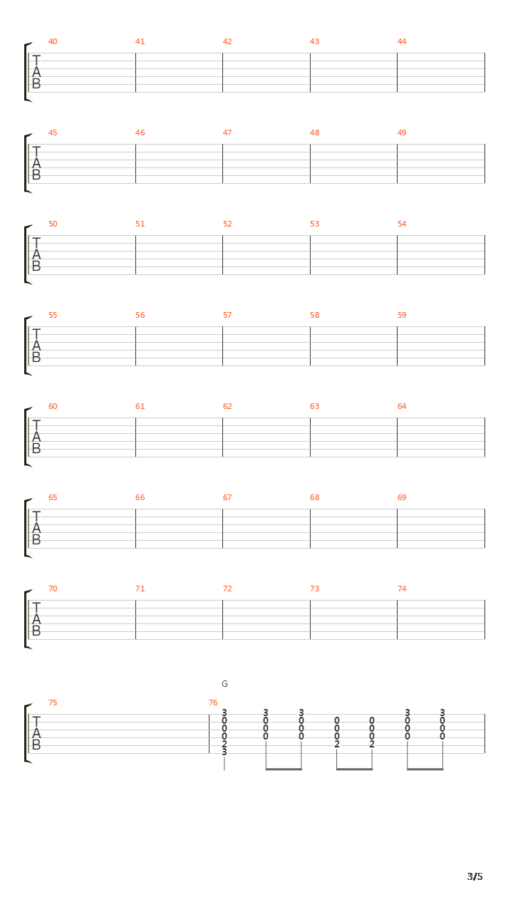 奔跑吉他谱