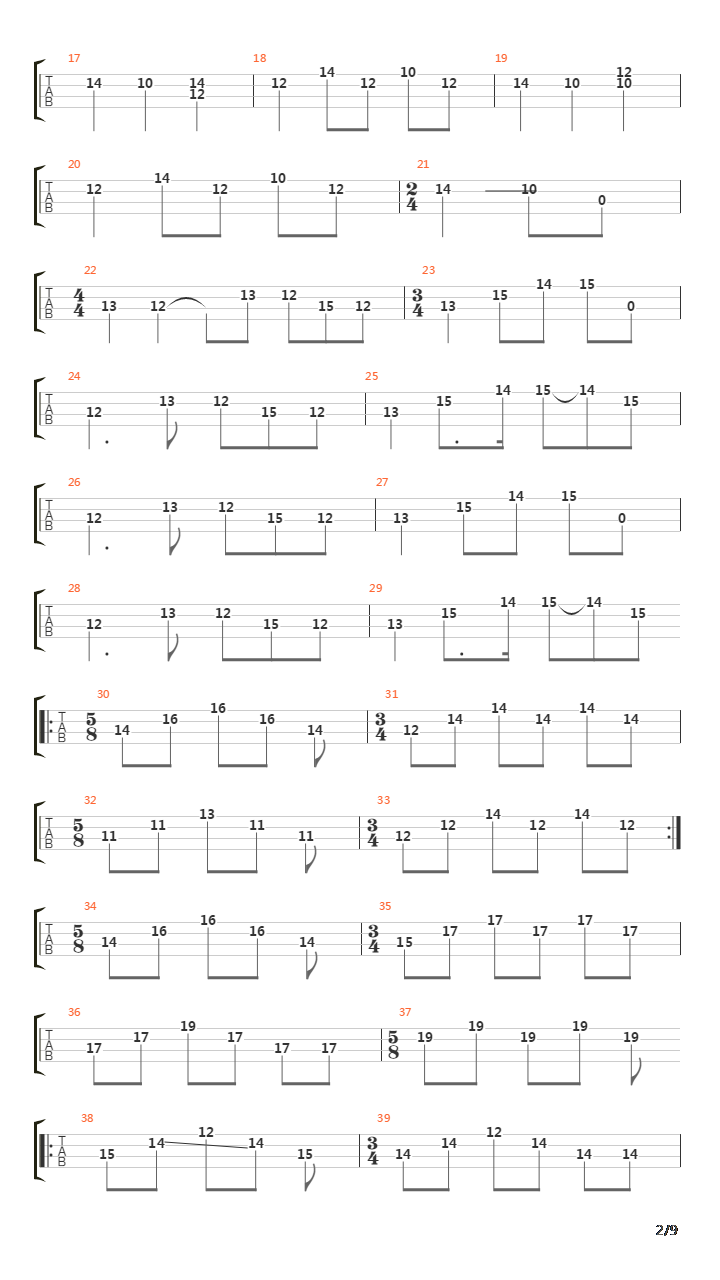 Anesthesia (Pulling Teeth)吉他谱