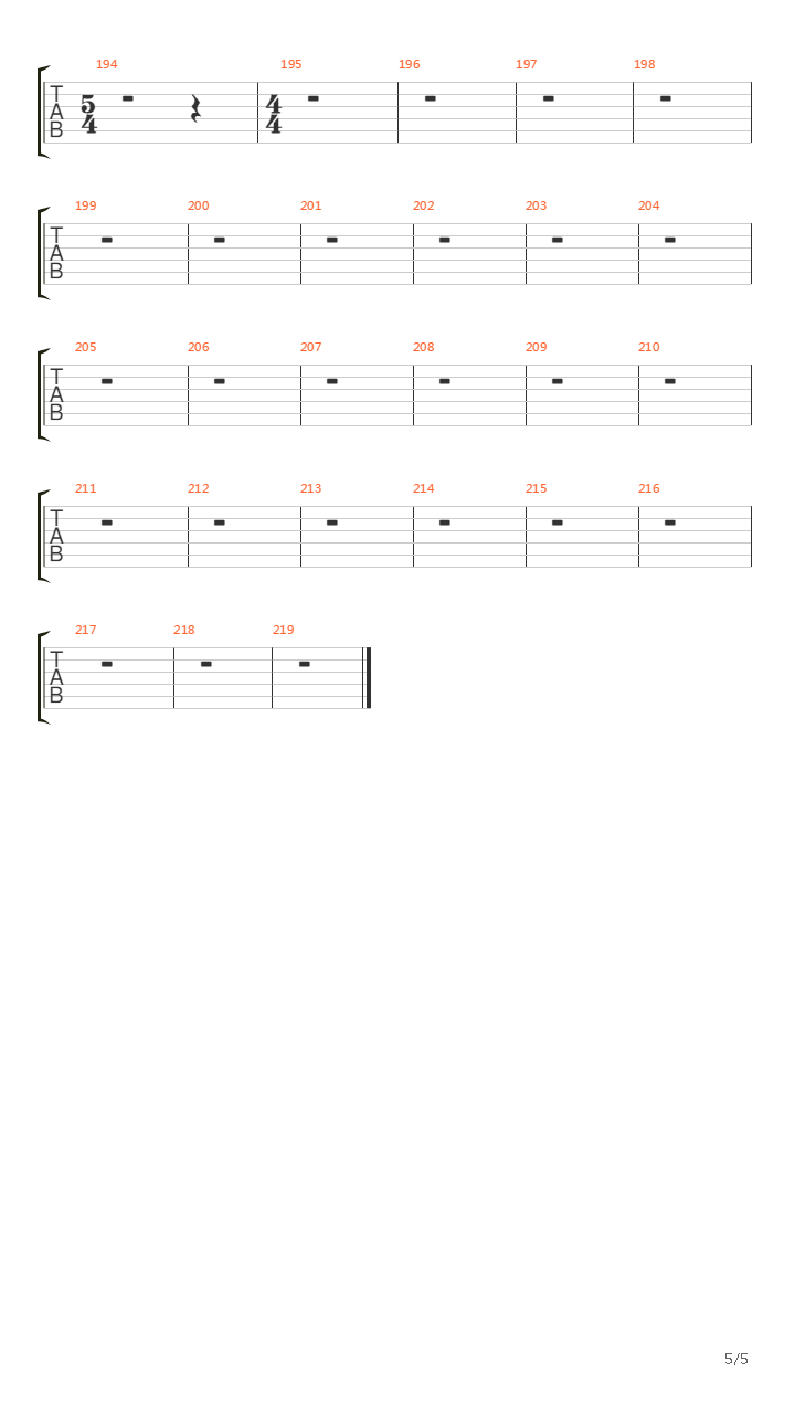 Battery (With Keys)吉他谱