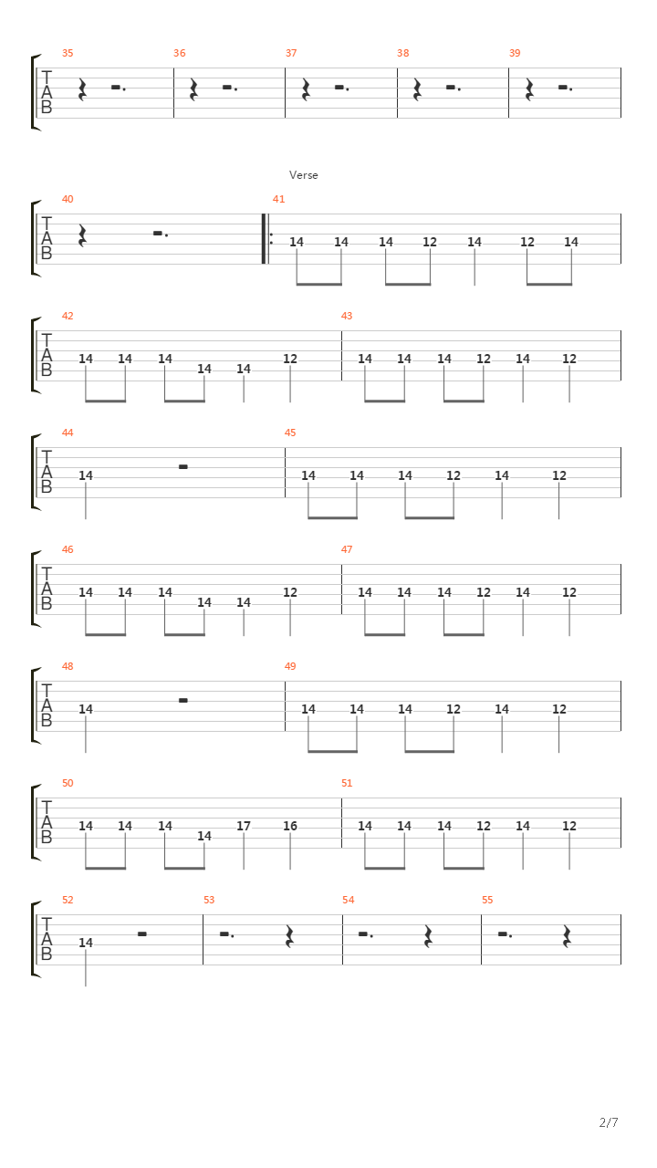 Battery吉他谱