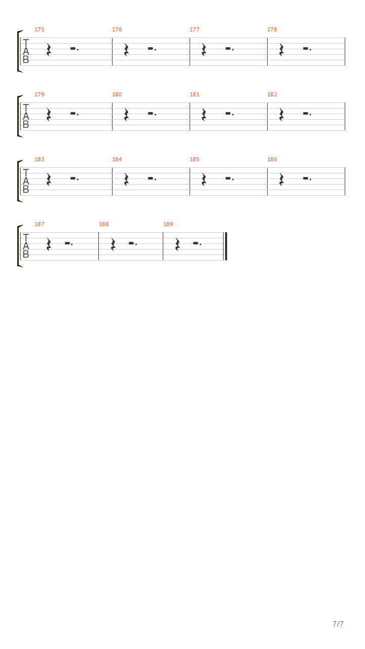 Battery吉他谱