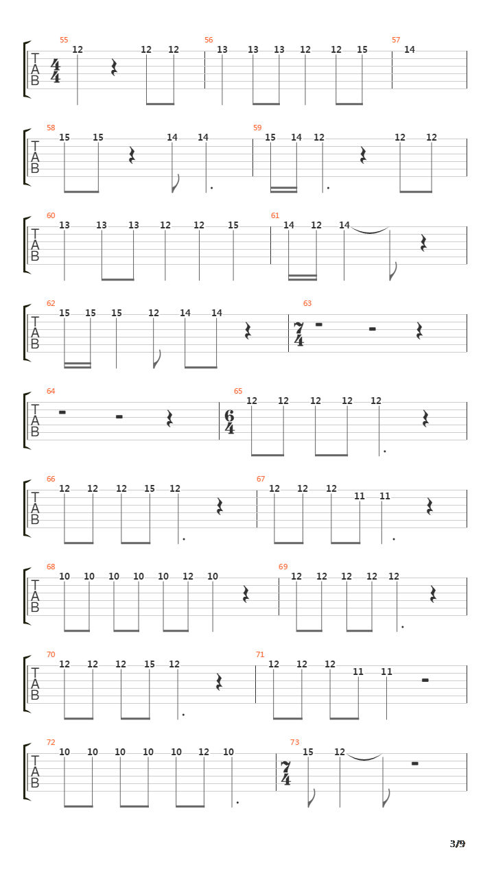 Blackened吉他谱