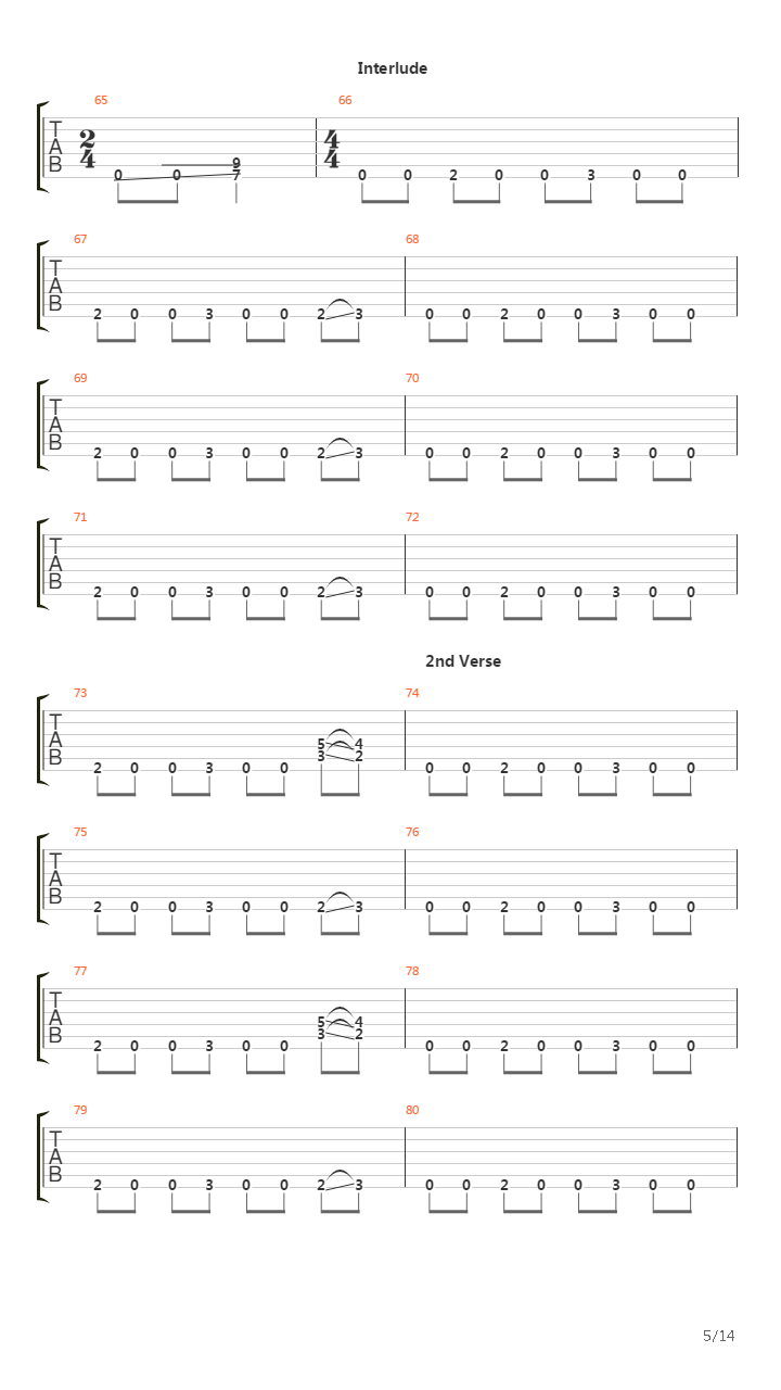 Blitzkrieg吉他谱