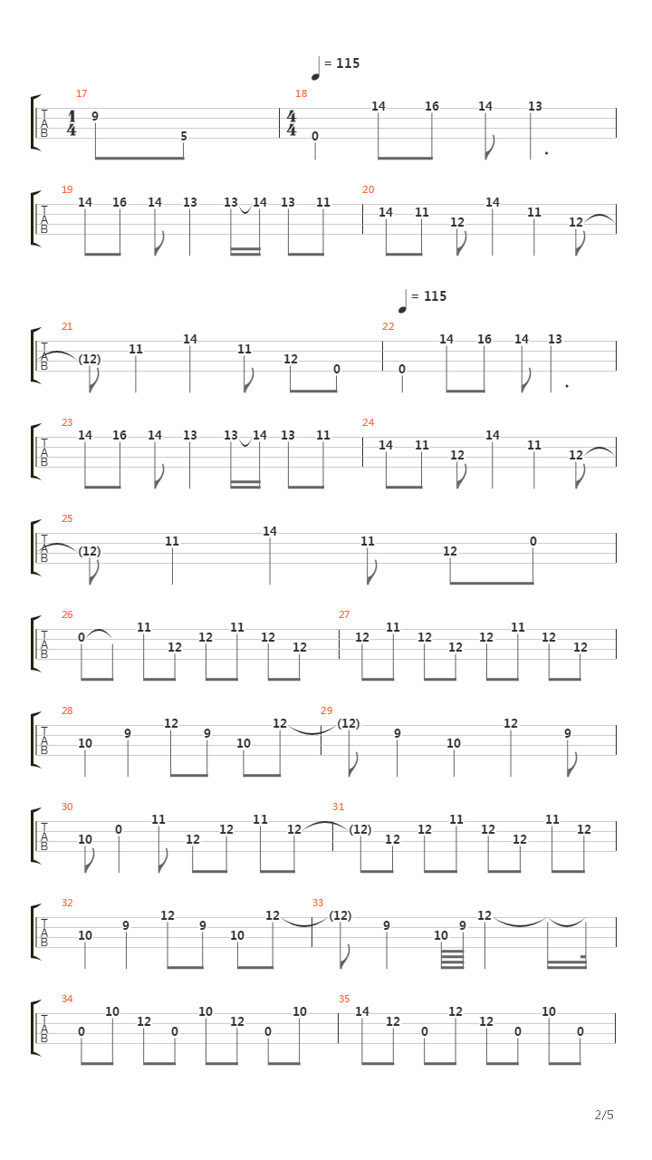 Cunning Stunts Bass Guitar Doodle吉他谱