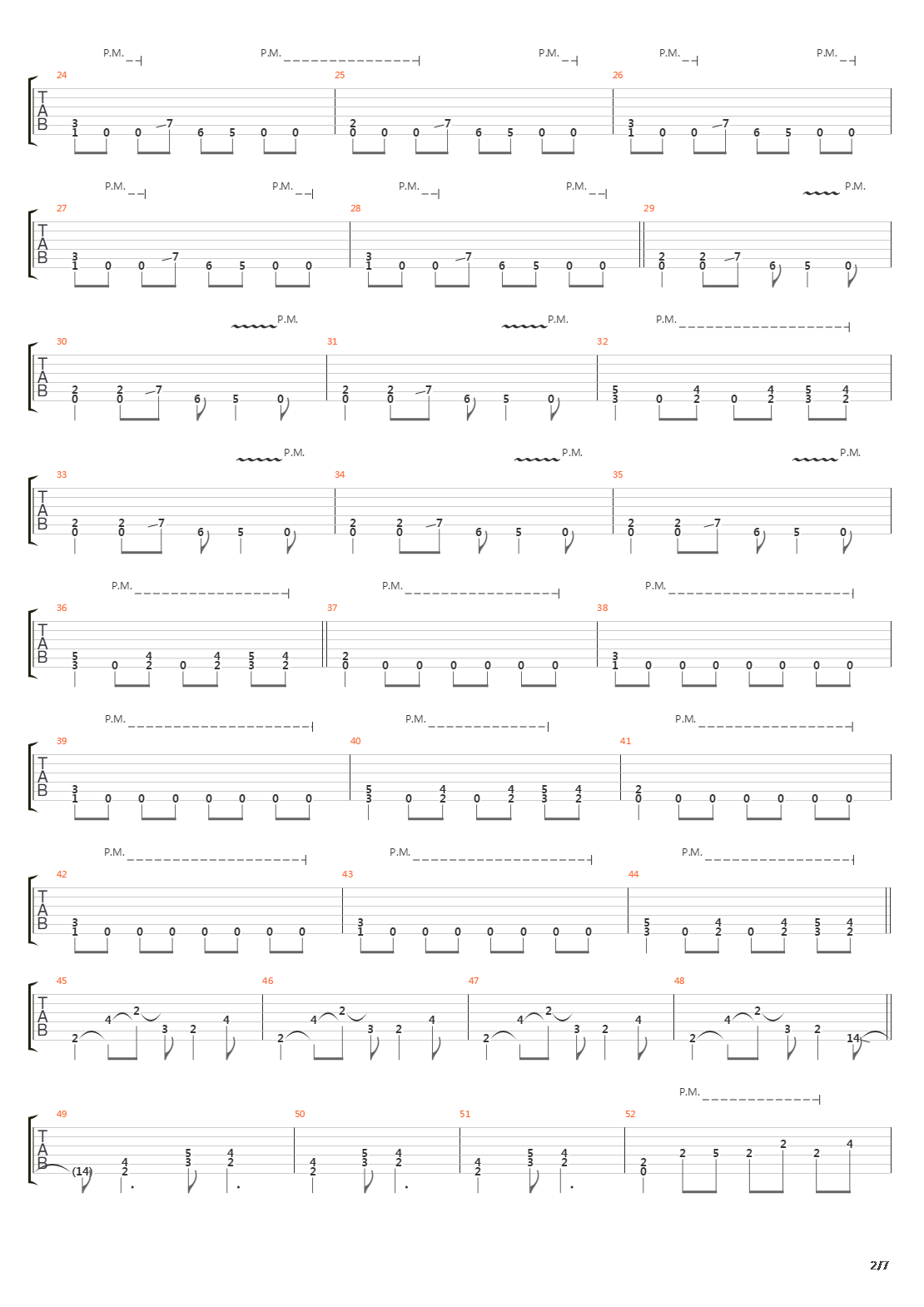 Enter Sandman吉他谱