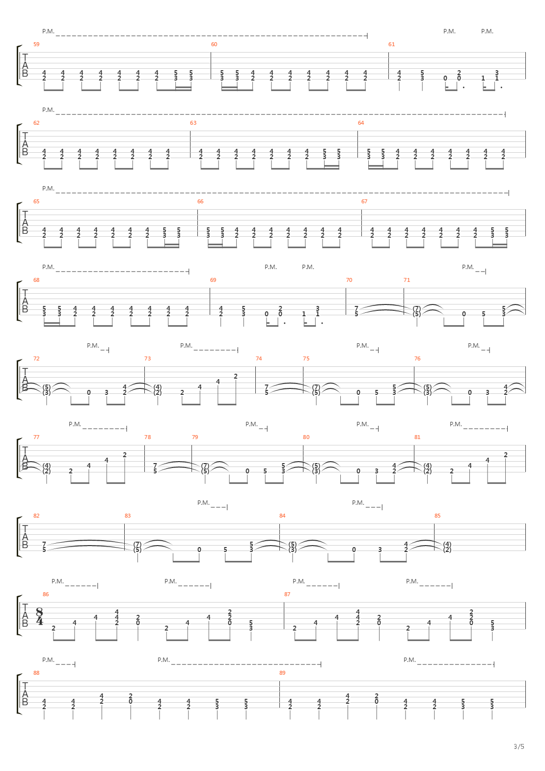 Escape吉他谱