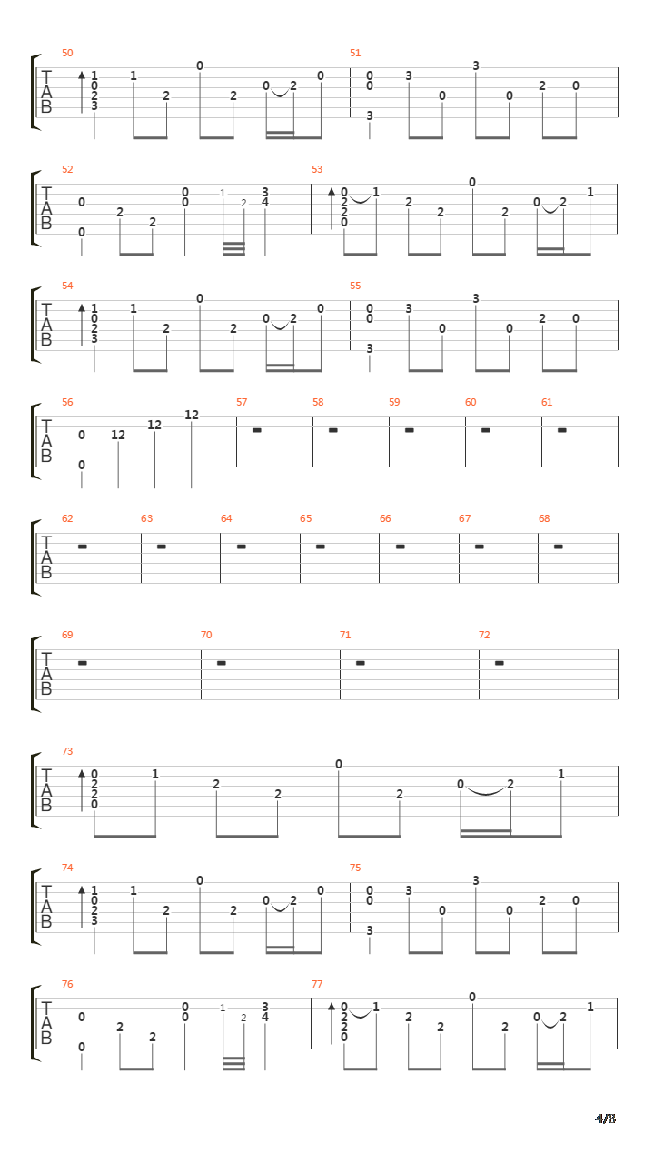 Fade To Black吉他谱