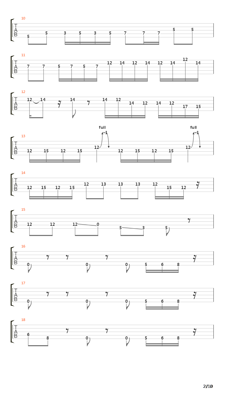 For Whom The Bell Tolls吉他谱