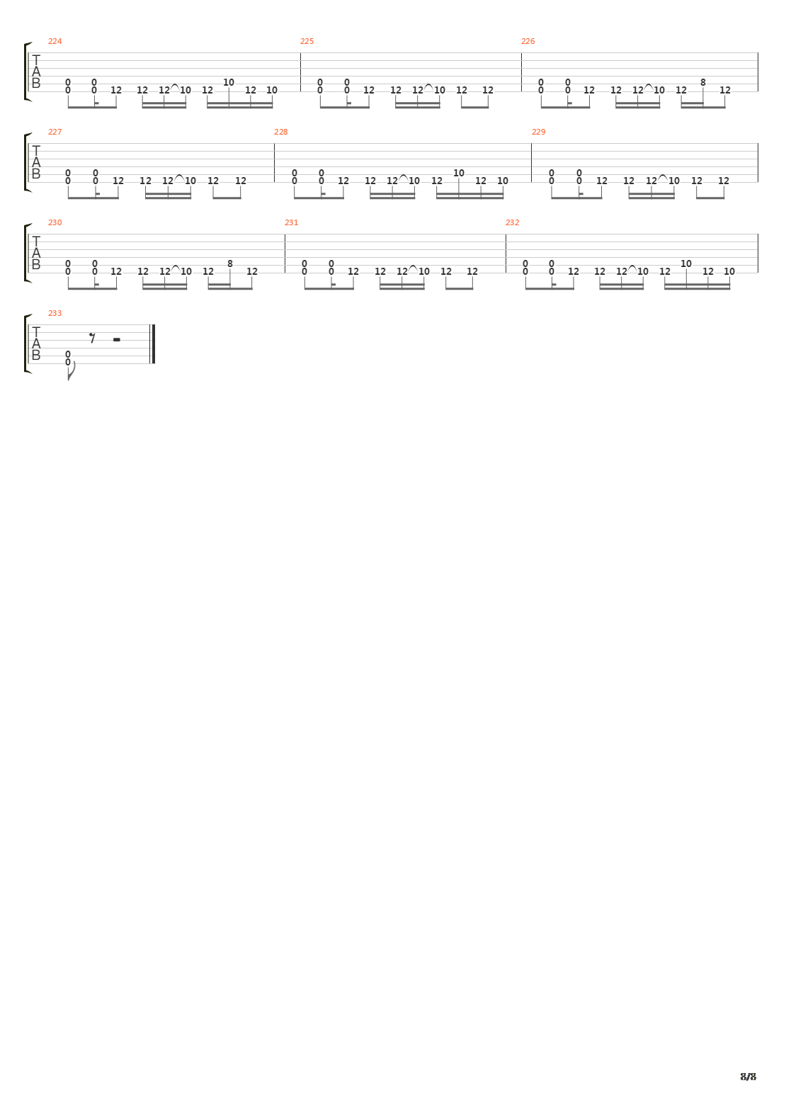 Frantic吉他谱