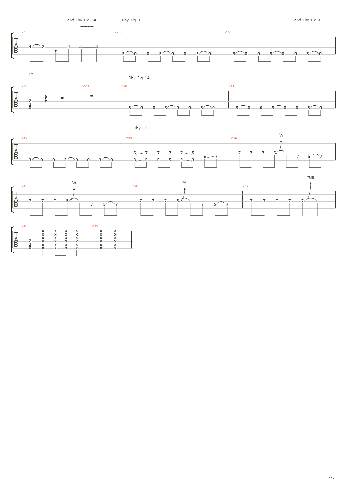 Fuel吉他谱