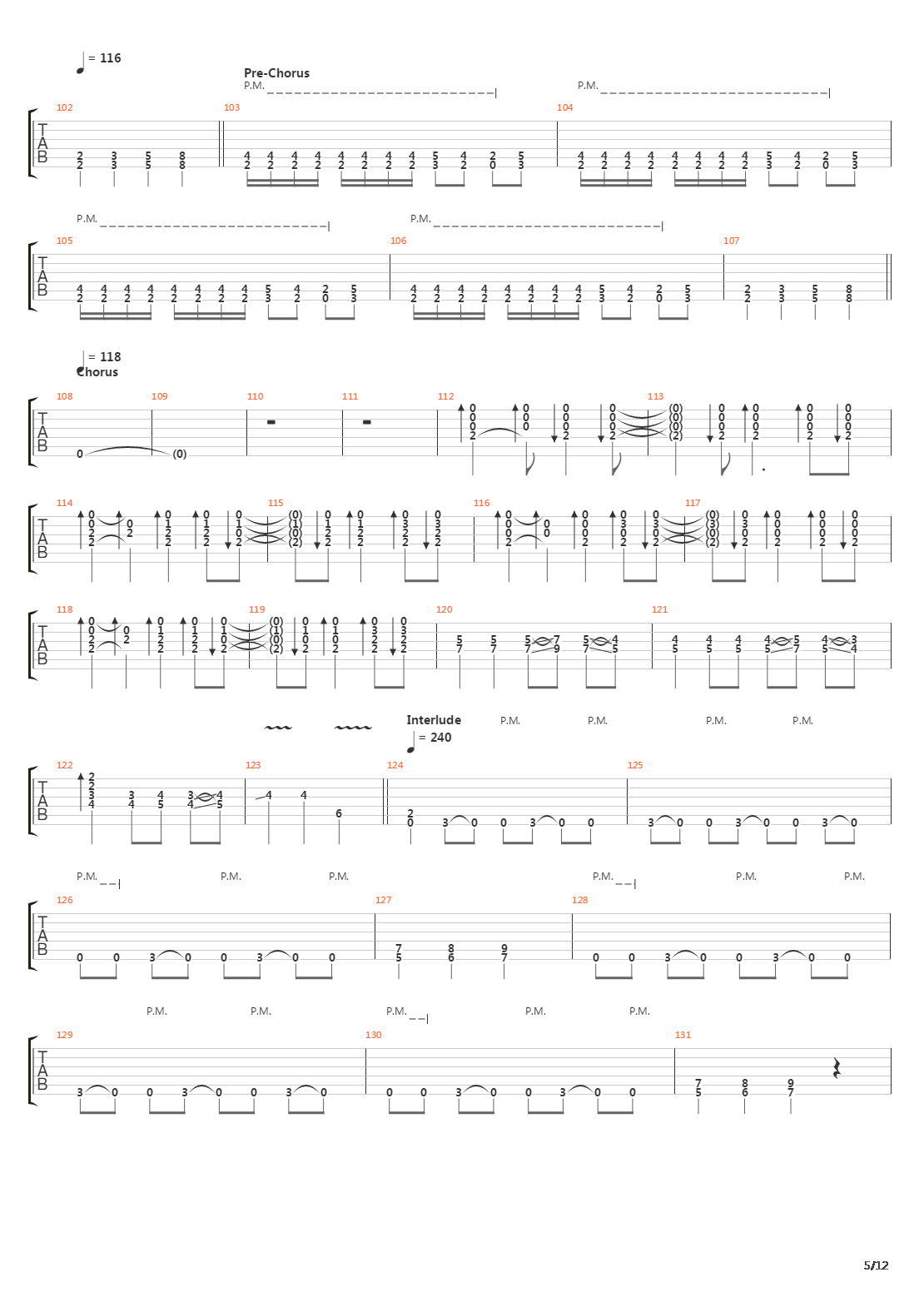 Hate Train吉他谱