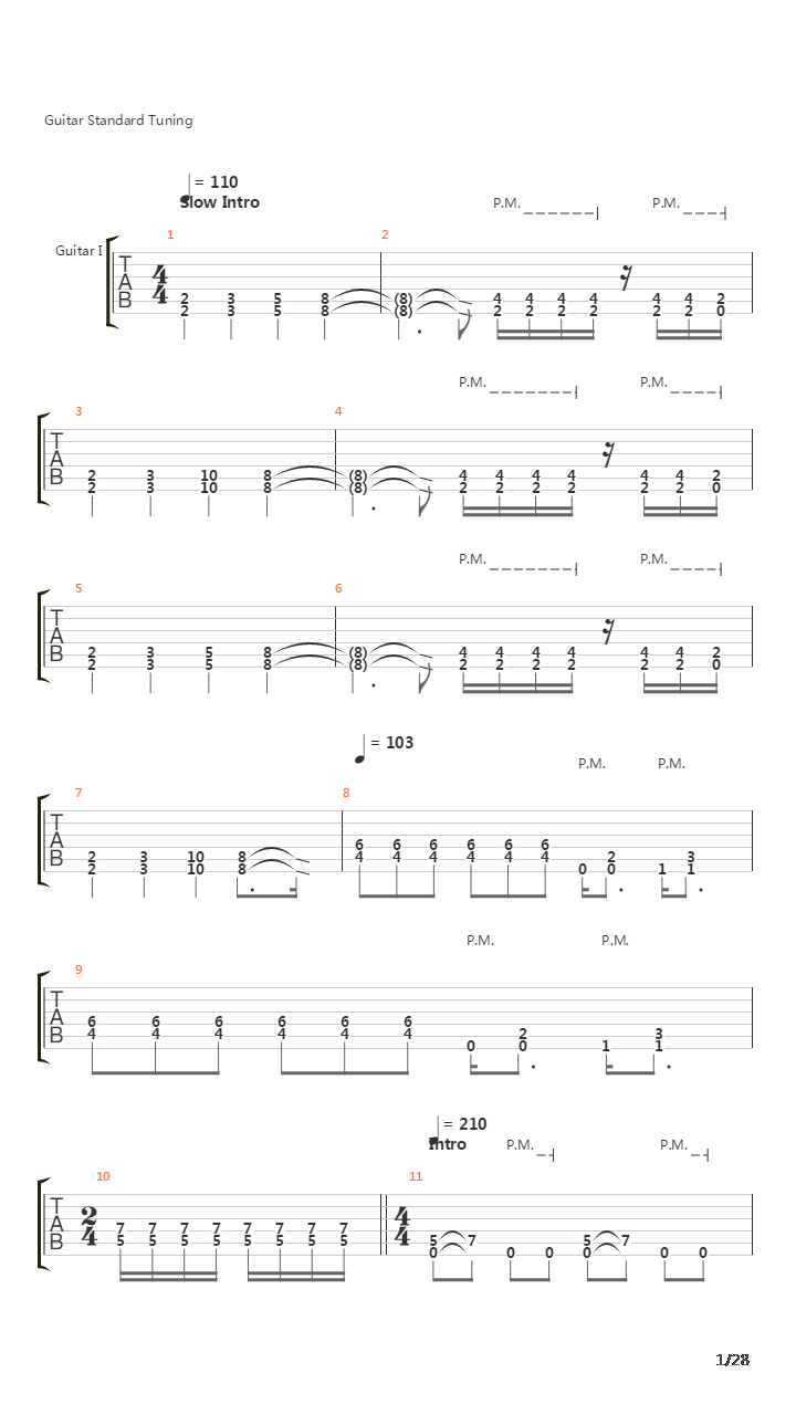 Hate Train吉他谱