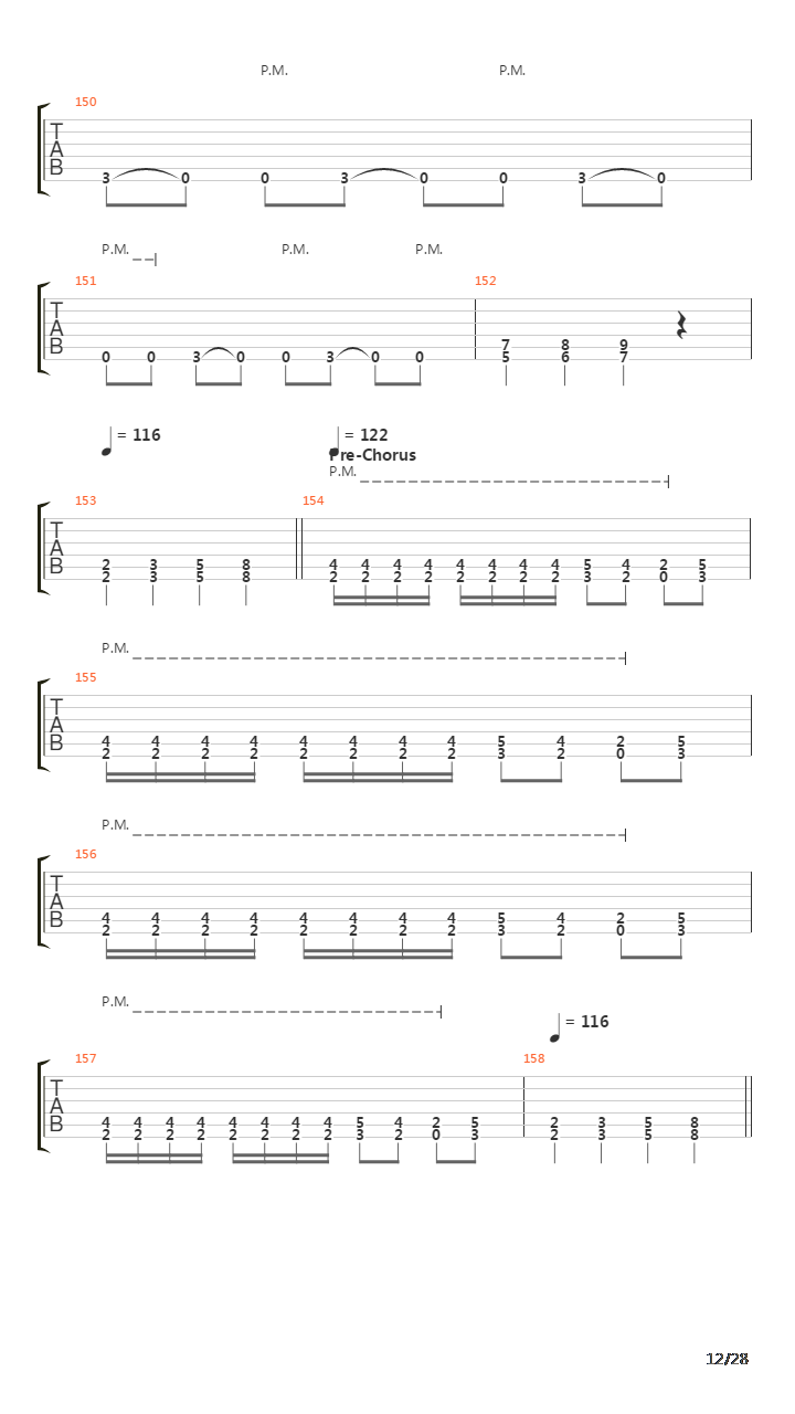 Hate Train吉他谱