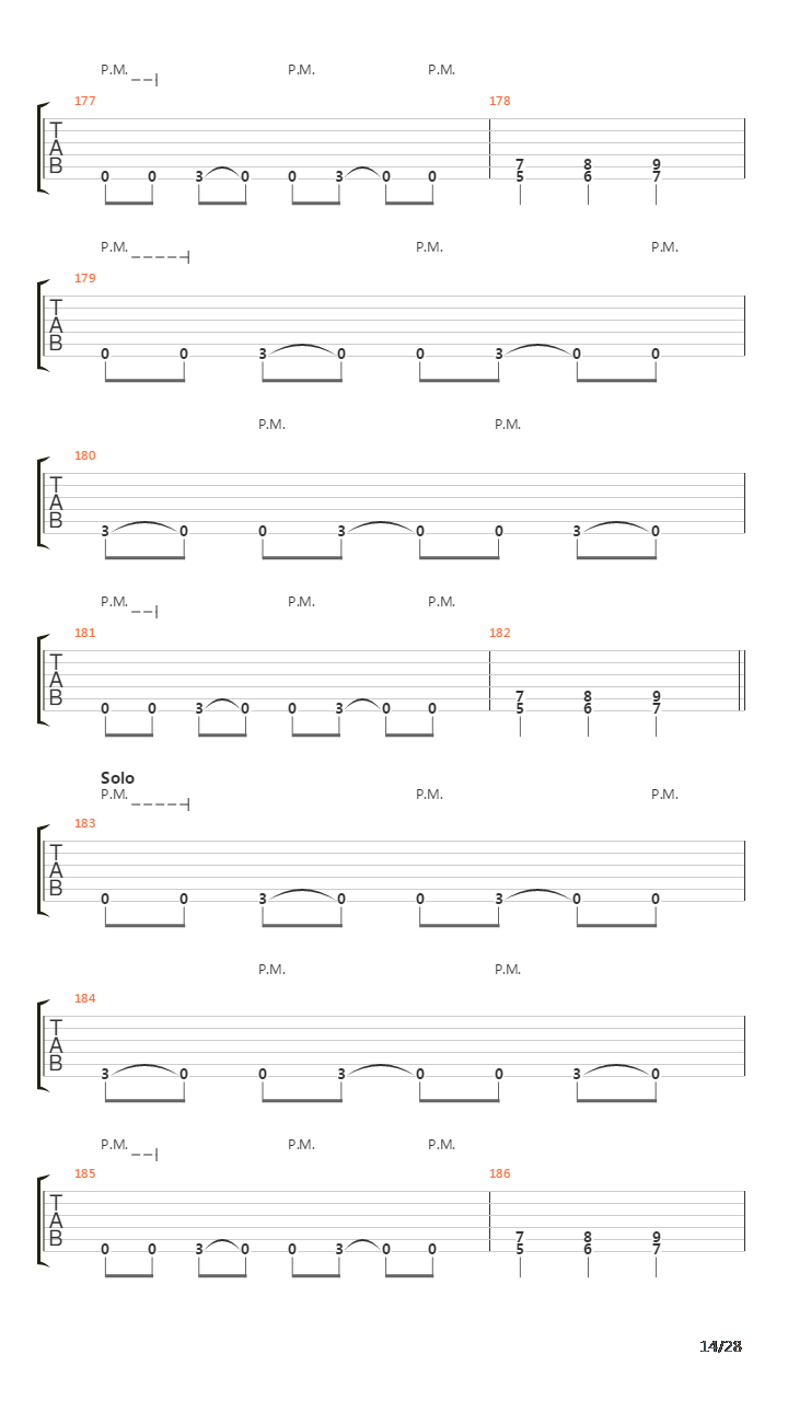 Hate Train吉他谱