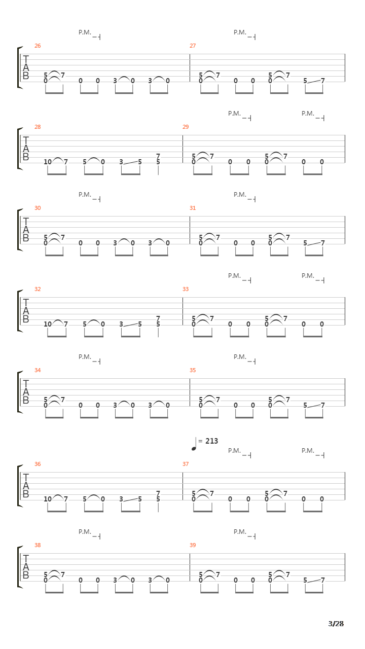 Hate Train吉他谱