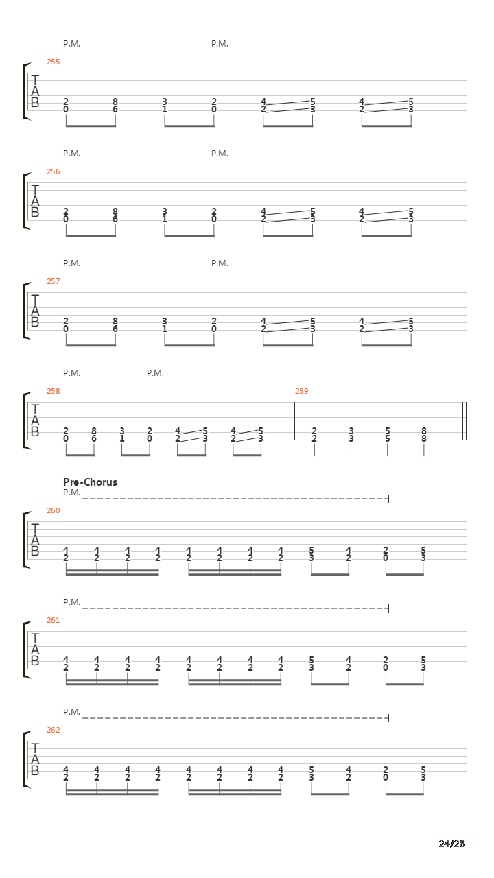 Hate Train吉他谱