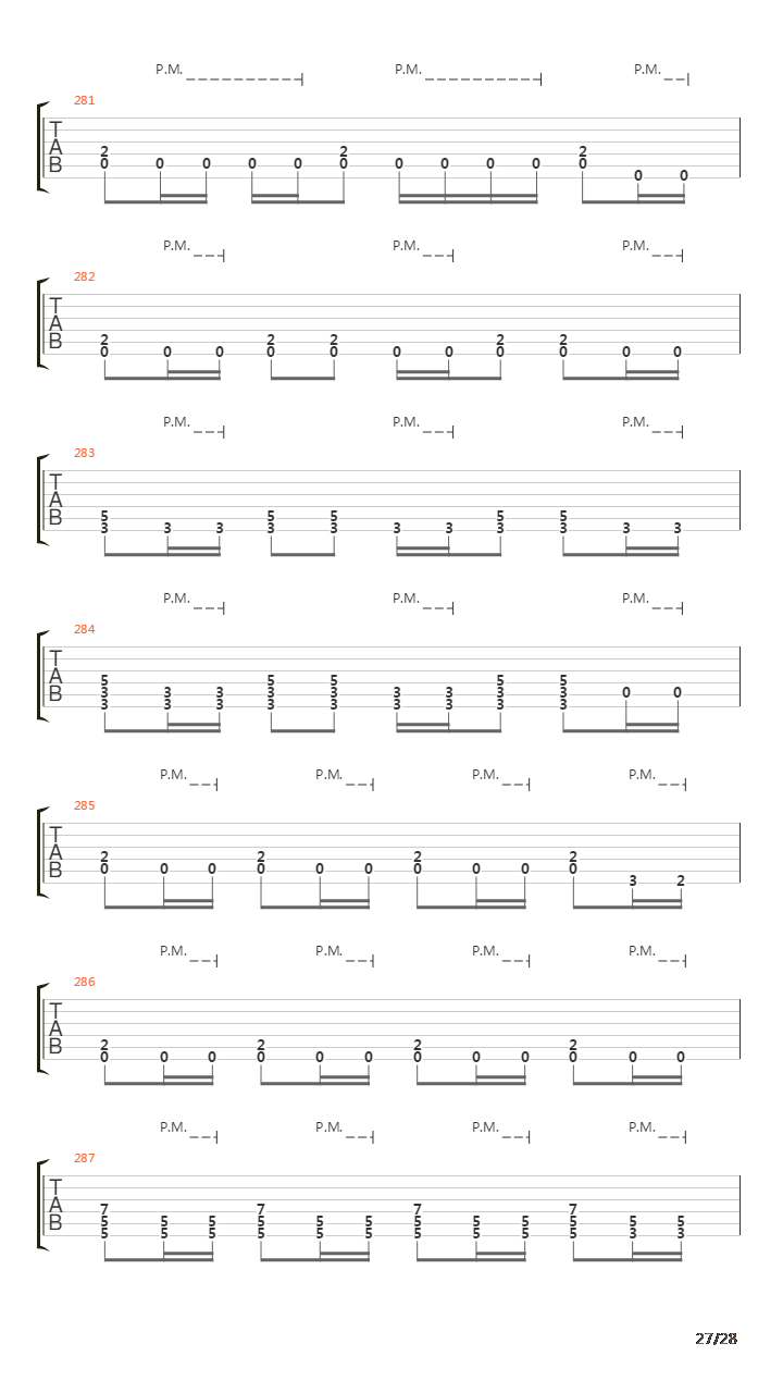 Hate Train吉他谱