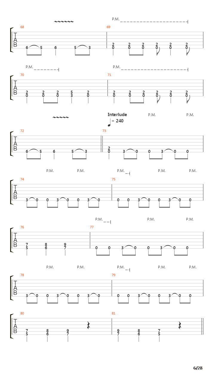 Hate Train吉他谱