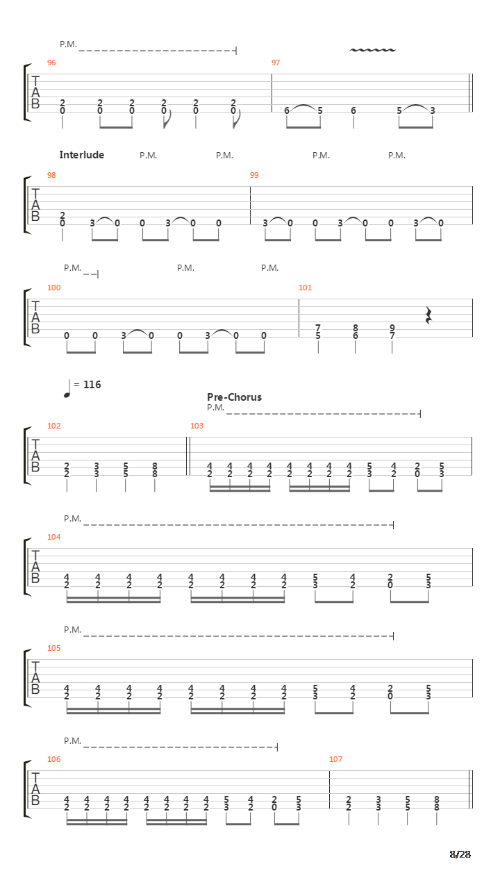 Hate Train吉他谱