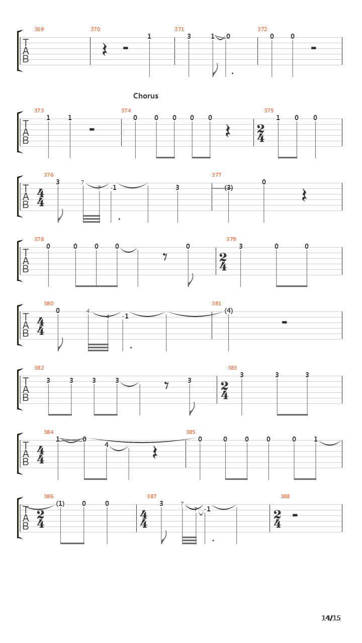 Master Of Puppets (S&amp;M)吉他谱