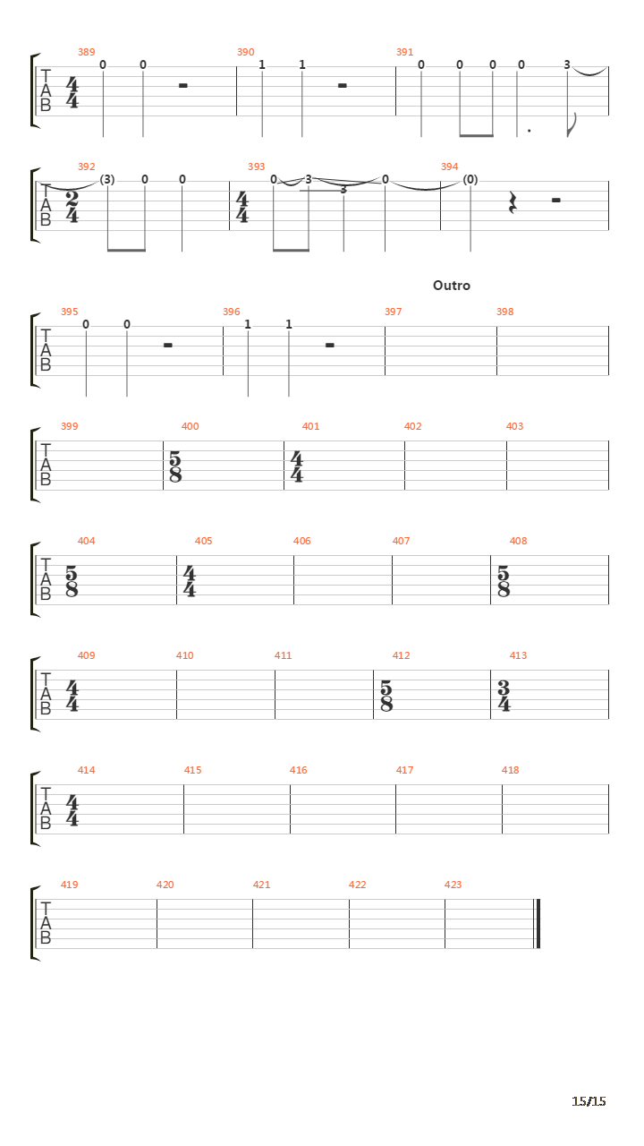 Master Of Puppets (S&amp;M)吉他谱