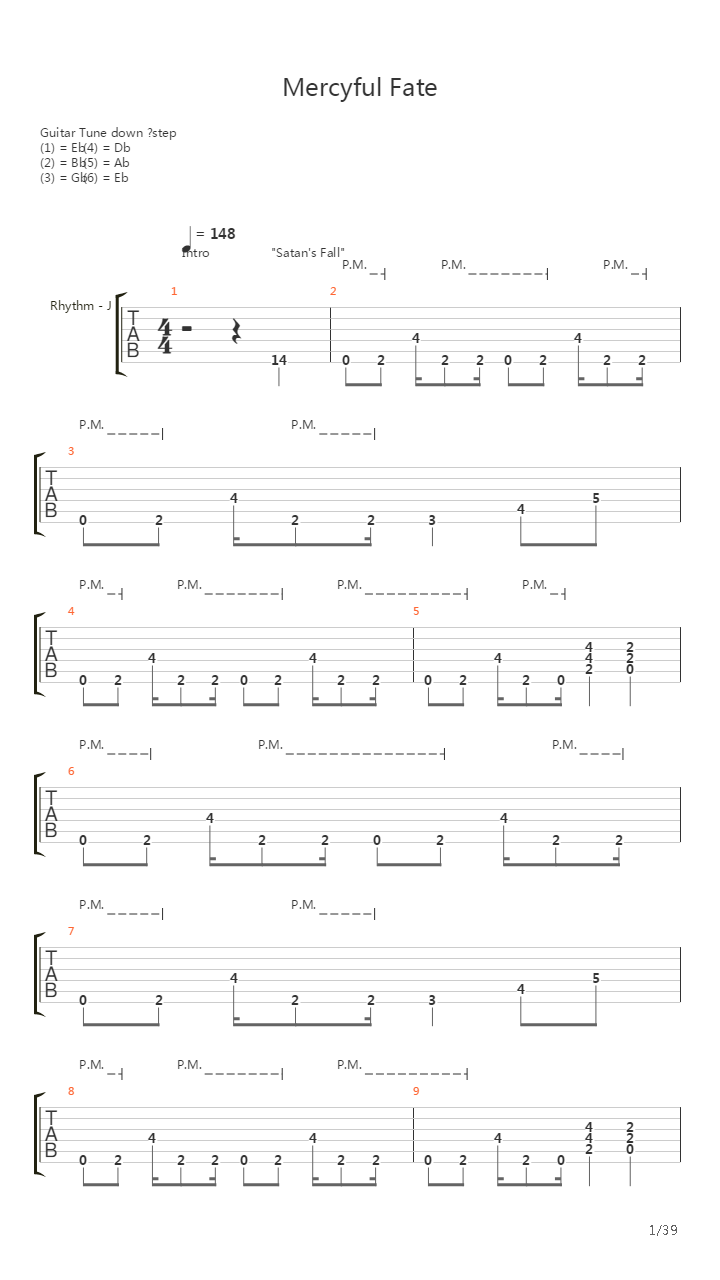 Mercyful Fate吉他谱