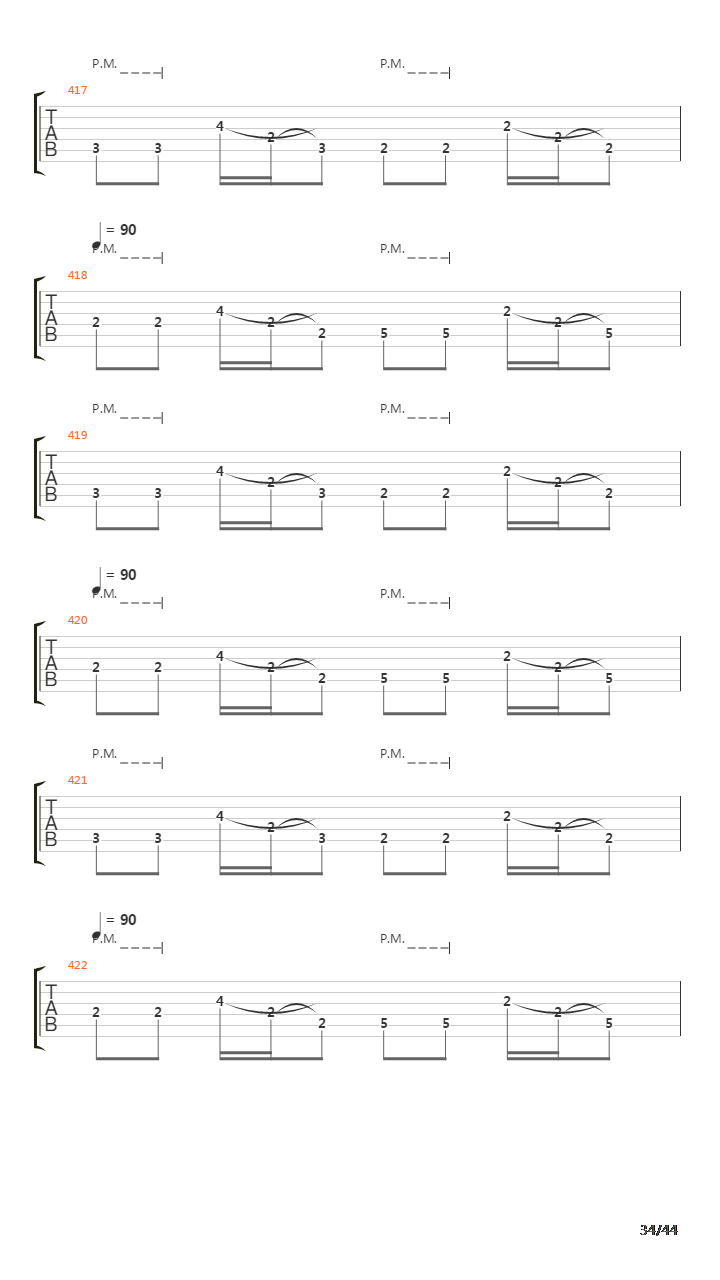 Metallica Extreme Solos吉他谱