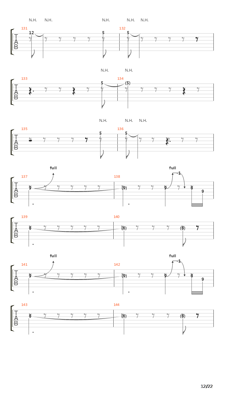 Orion吉他谱