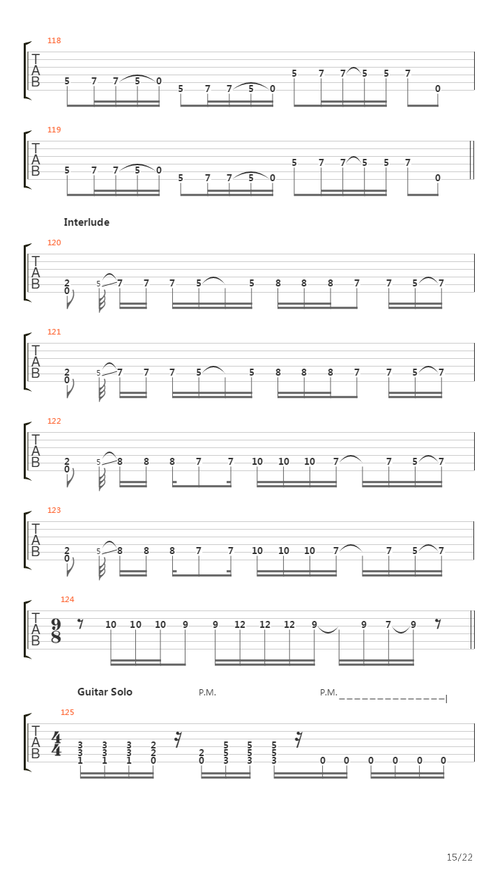 The End Of The Line吉他谱