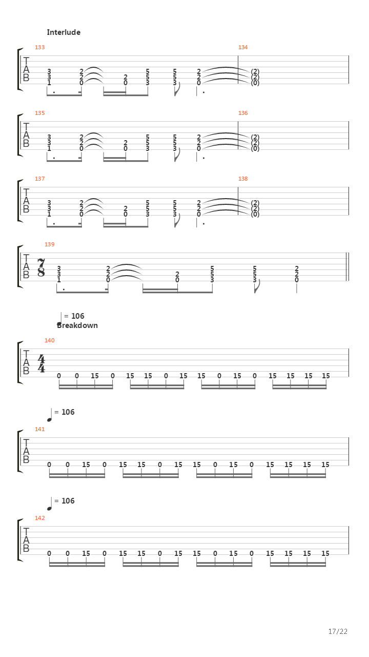 The End Of The Line吉他谱