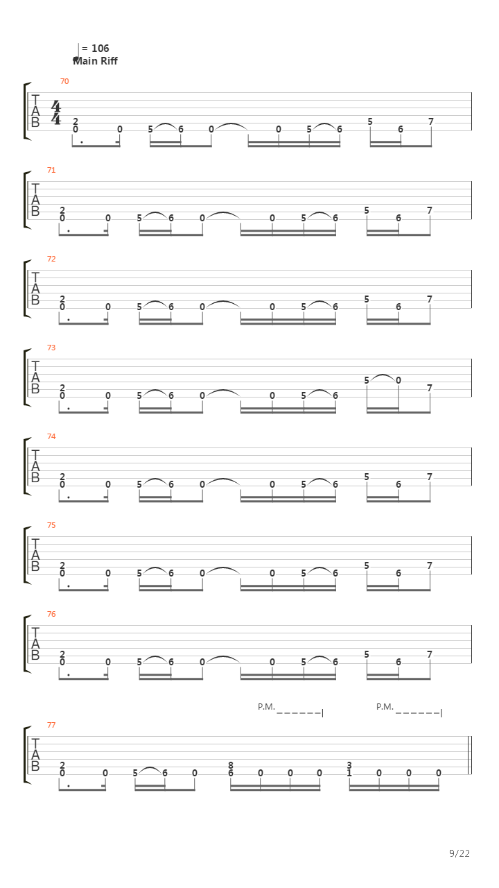 The End Of The Line吉他谱