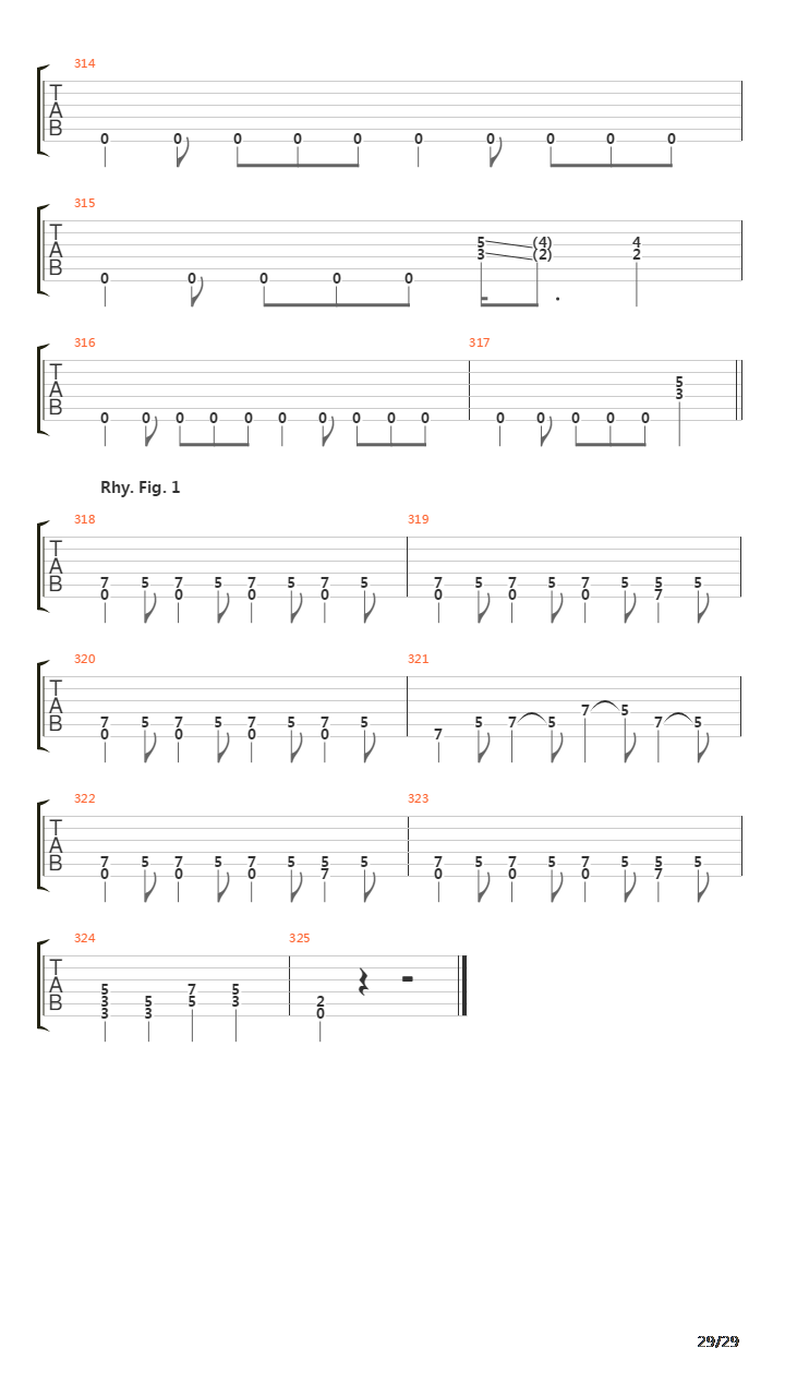 The Four Horsemen吉他谱