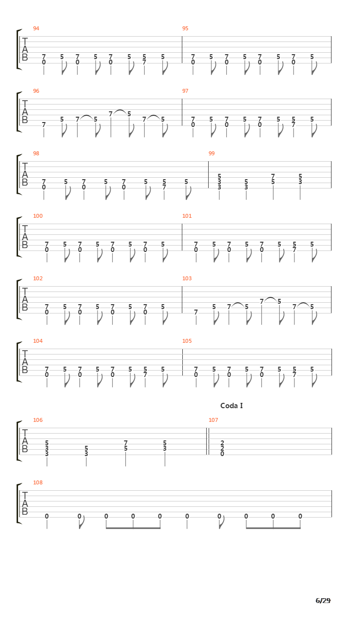 The Four Horsemen吉他谱