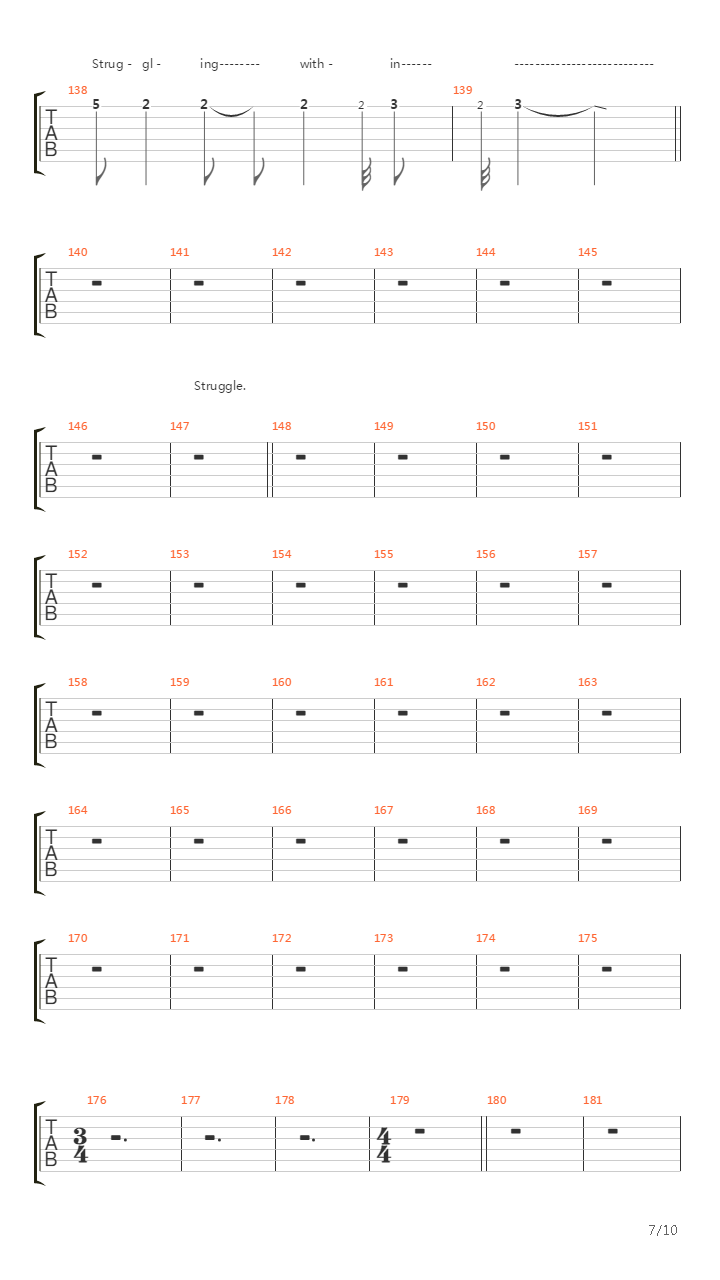 The Struggle Within吉他谱