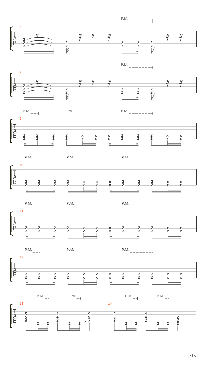 The Unnamed Feeling吉他谱