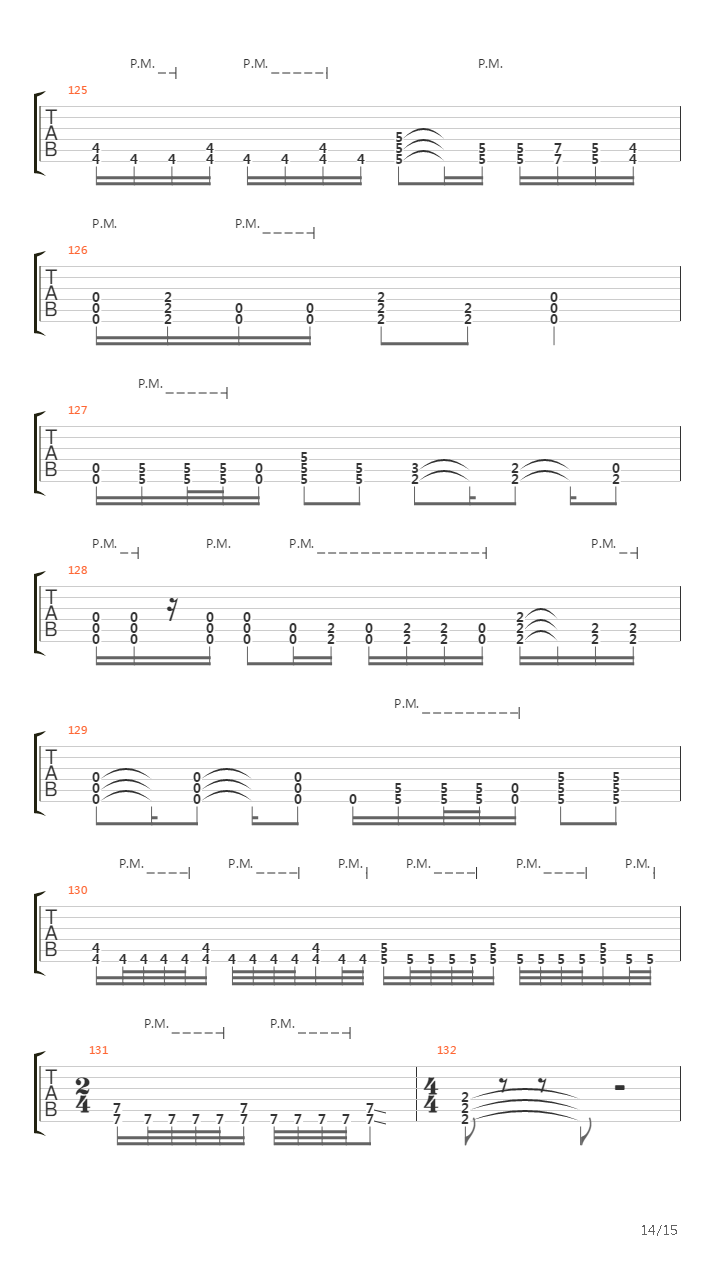 The Unnamed Feeling吉他谱