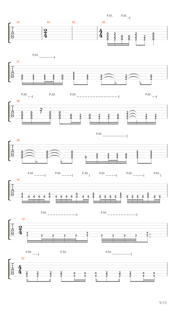 The Unnamed Feeling吉他谱